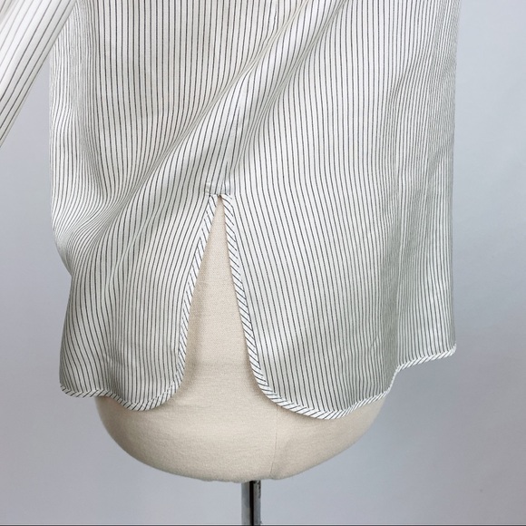Salvatore Ferragamo Striped Bow Silk Shirt - Picture 6 of 8